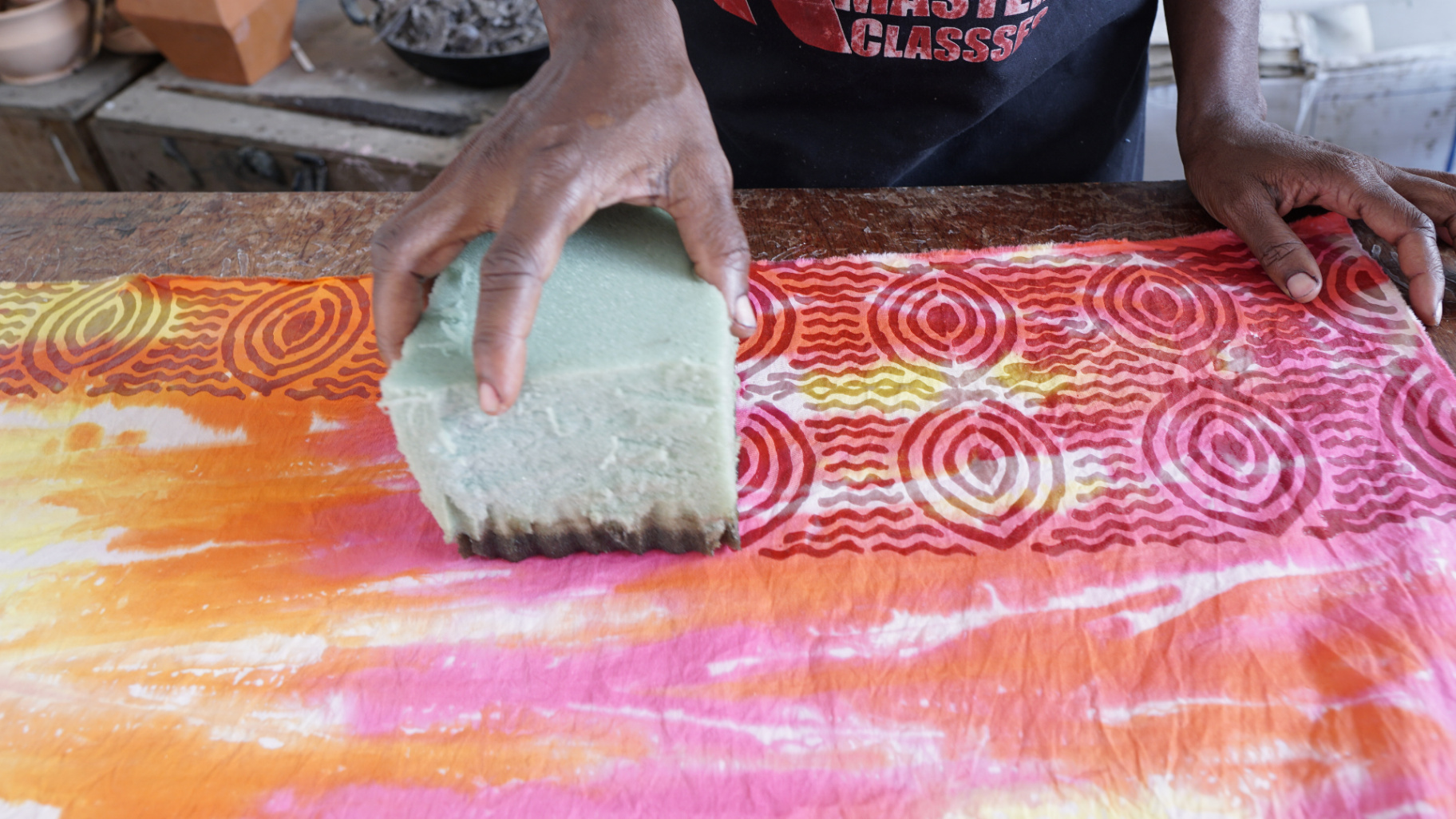 Multi-Coloured Dyeing (Batik)