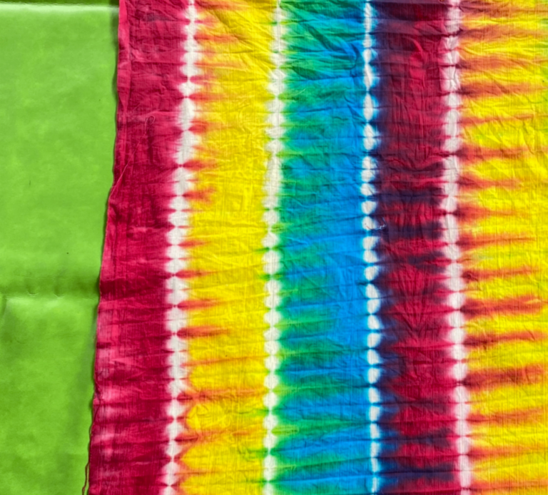 Diagonal and Horizontal Pleated Design